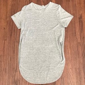 Grey scoop neck